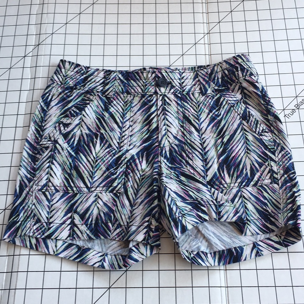Banana Republic colorful leaf pattern shorts